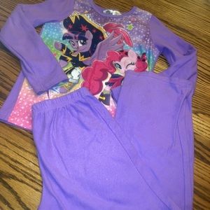 NWOT GIRLS SZ 7-8 My little pony 2pc matching pj set